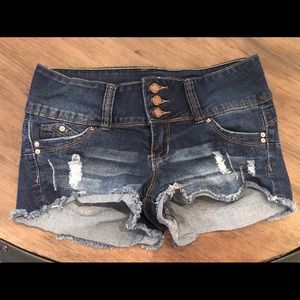 Blue jean shorts